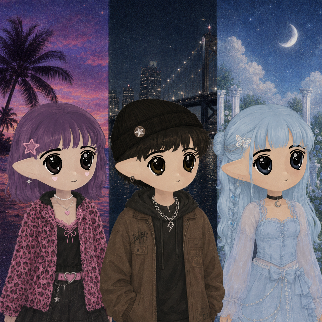 NeoChibi community trio